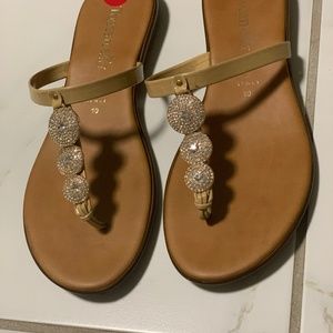 Italian Tan w/ Silver Rhinestone Sandals S…